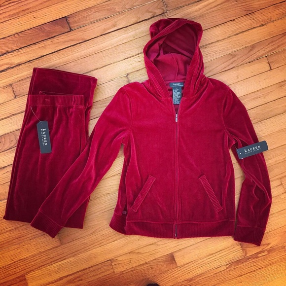 red ralph lauren tracksuit
